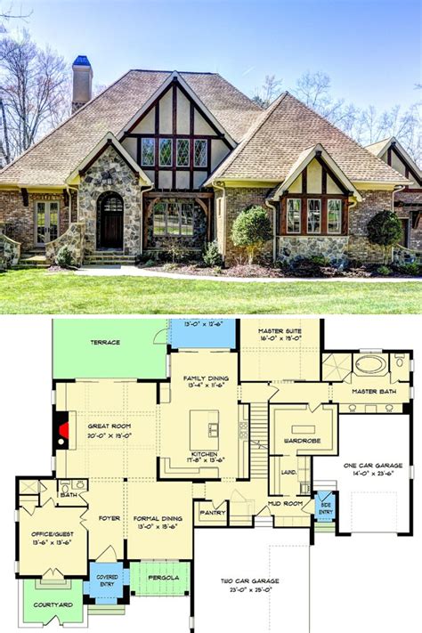 2 story tudor house plans.